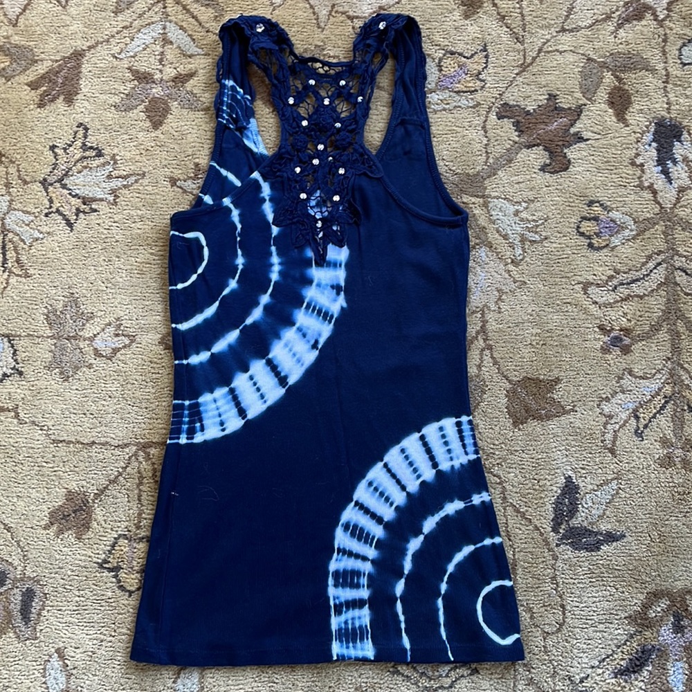 INC Tank with Rhinestones - Picture 5 of 7